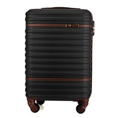Маленький чемодан Solier STL957 S, черный цвет цена и информация | Чемоданы, дорожные сумки  | pigu.lt