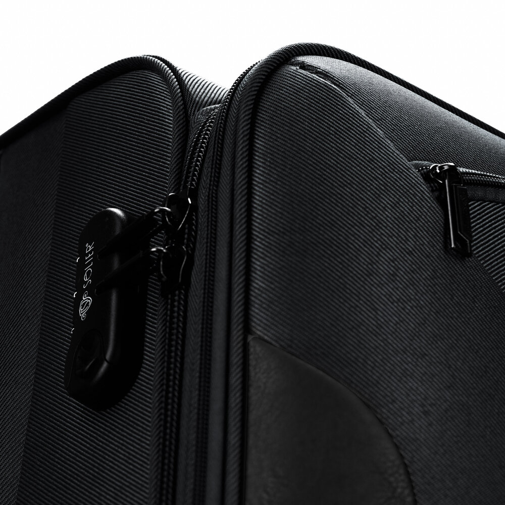 Solier didelis lengvas lagaminas L STL1801, 70 l, juodas цена и информация | Lagaminai, kelioniniai krepšiai | pigu.lt