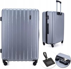 Vidutinio dydžio lagaminas Solier STL902 M, sidabrinis kaina ir informacija | Lagaminai, kelioniniai krepšiai | pigu.lt
