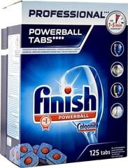 Таблетки для посудомоечных машин Finish»Professional Powerball Tabs, 125 шт цена и информация | Средства для мытья посуды | pigu.lt