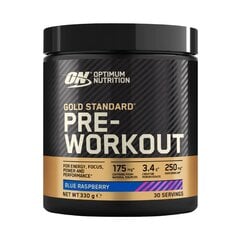 Energetikas Optimum Nutrition Gold Standard Pre Workout, 330 g, aviečių skonio цена и информация | Энергетики | pigu.lt