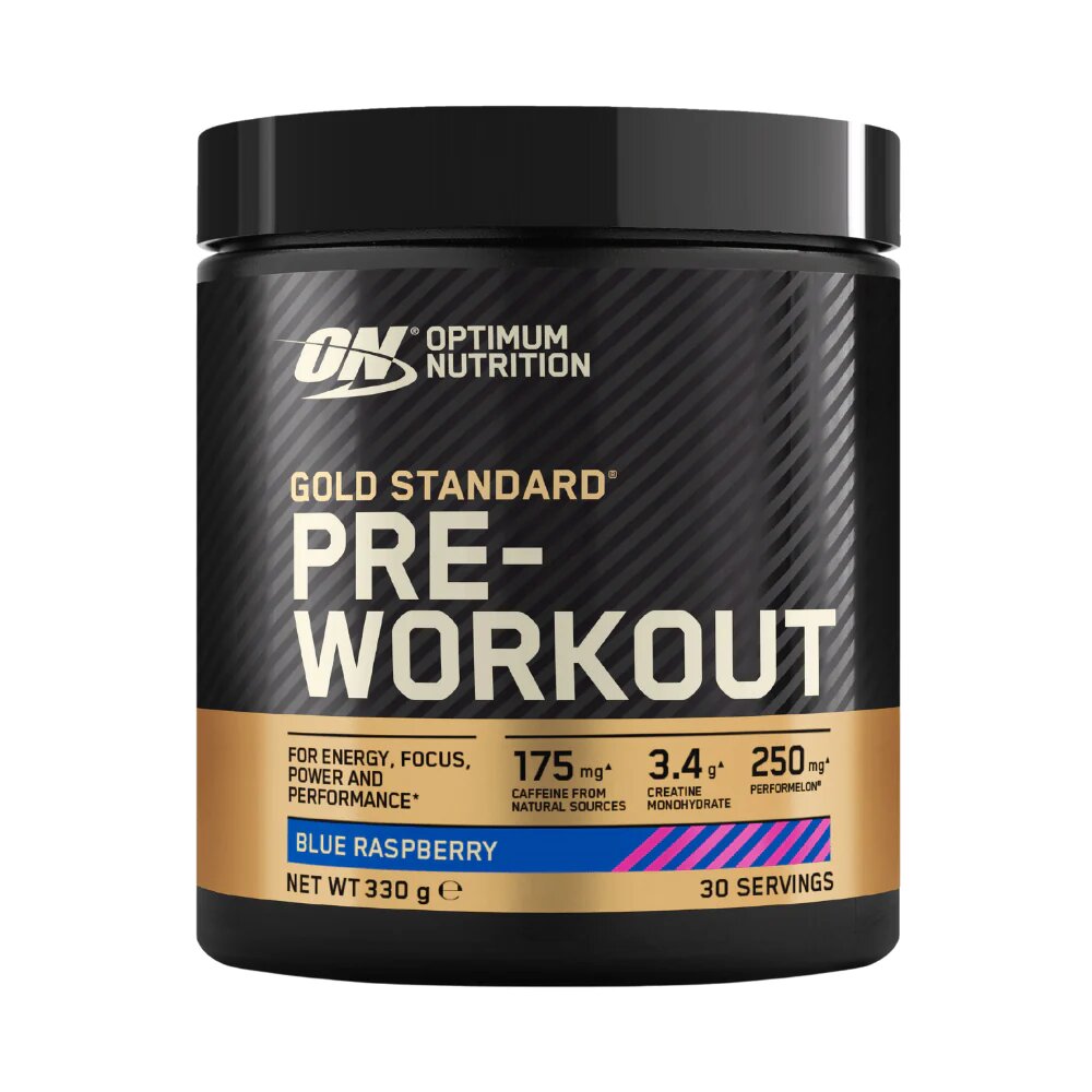 Energetikas Optimum Nutrition Gold Standard Pre Workout, 330 g, aviečių skonio kaina ir informacija | Energetikai | pigu.lt