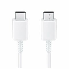 Кабель USB оригинальный, для Samsung, EP-DA705BWE 25W 3A Type-C-Type-C, 1.0м, без упаковки, белый цена и информация | Кабели для телефонов | pigu.lt