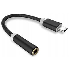 Adapterio kabelis USB TYPE C - 3,5 mm lizdas 0002 kaina ir informacija | Adapteriai, USB šakotuvai | pigu.lt