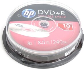 HP DVD+R 10 vnt kaina ir informacija | Vinilinės plokštelės, CD, DVD | pigu.lt