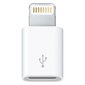 Mikro USB - "Lightning" adapteris iPhone, baltas 0007 kaina ir informacija | Adapteriai, USB šakotuvai | pigu.lt