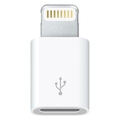 Адаптер Micro USB - Lightning для iPhone, белый 0007 цена и информация | Адаптеры, USB-разветвители | pigu.lt