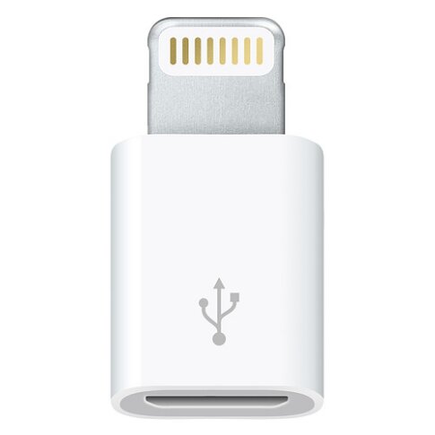 Mikro USB - "Lightning" adapteris iPhone, baltas 0007 kaina ir informacija | Adapteriai, USB šakotuvai | pigu.lt