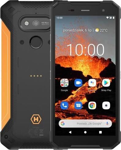 Hammer Explorer Plus 4/64GB Dual SIM, juoda/oranžinė kaina ir informacija | Mobilieji telefonai | pigu.lt