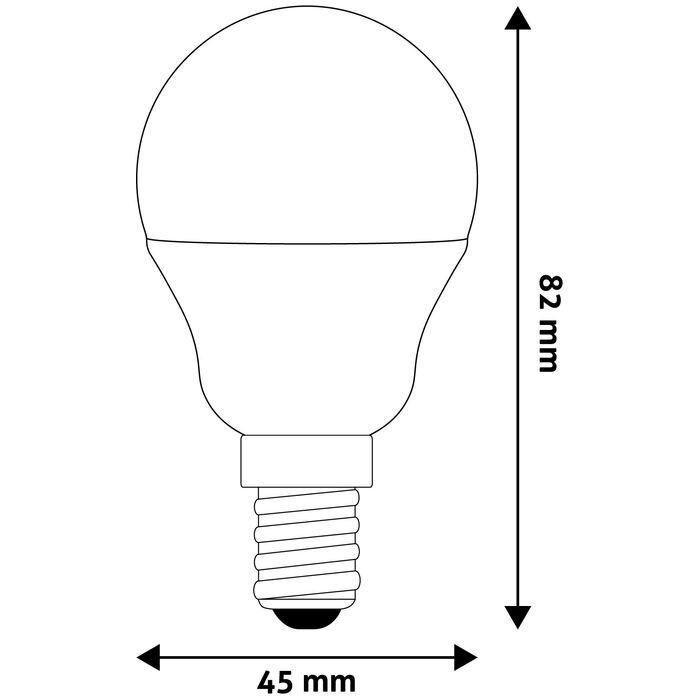 LED lemputė Globe Mini G45 6.5W E14 AVIDE kaina ir informacija | Elektros lemputės | pigu.lt