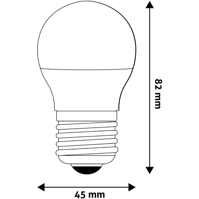 LED lemputė Globe Mini G45 4.5W E27 AVIDE цена и информация | Elektros lemputės | pigu.lt