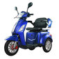 Elektrinis triratis motoroleris MS03 / T408-1, mėlynas kaina ir informacija | Elektriniai motoroleriai | pigu.lt