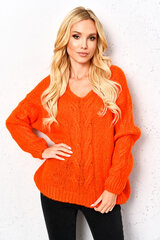 Moteriškas megztinis New Collection SW-8526-72-3, oranžinis kaina ir informacija | Megztiniai moterims | pigu.lt