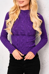 Megztinis moterims Jelis, SW-20017-2, violetinis kaina ir informacija | Megztiniai moterims | pigu.lt
