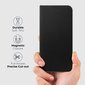 Moozy Atverčiamas Dėklas skirtas Samsung Galaxy A33 5G, Juodo Karbono – Metalinė Krašto Apsauga Dėklas su Kortelių Laikikliu ir Stovu kaina ir informacija | Telefono dėklai | pigu.lt