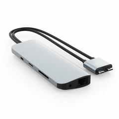 USB-разветвитель Hyper HD392-SILVER цена и информация | Адаптеры, USB-разветвители | pigu.lt