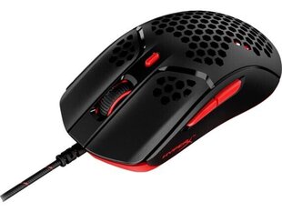 HyperX Pulsefire Haste, Black-Red цена и информация | Мыши | pigu.lt