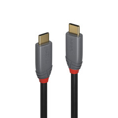 1.5m USB Type C to C Кабель, Anthra Line Lindy 36902 цена и информация | Кабели для телефонов | pigu.lt