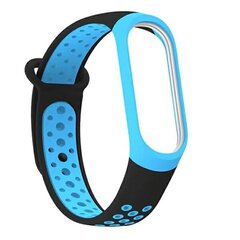 Beline pasek Mi Band 7|6|5 granatowo-biały|navy blue-white Design цена и информация | Аксессуары для смарт-часов и браслетов | pigu.lt