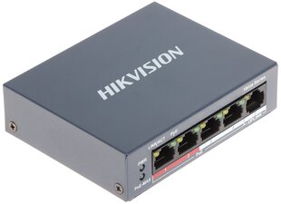 Hikvision switch poe ds-3e0105p-e/m(b) 4 prievadų hikvision kaina ir informacija | Komutatoriai (Switch) | pigu.lt