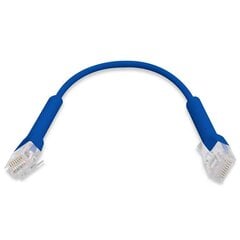 Жесткий сетевой кабель UTP категории 6 UBIQUITI Синий 10 см цена и информация | Кабели и провода | pigu.lt