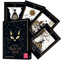 Golden Black Cat Tarot kortos kaina ir informacija | Ezoterika | pigu.lt