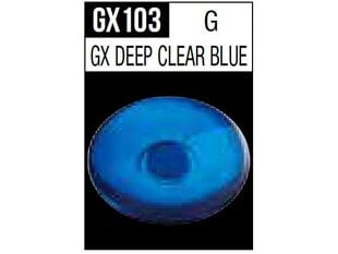Akriliniai dažai Mr.Hobby - Mr.Metallic color GX serijos Deep Clear Blue, 18 ml, GX-103 kaina ir informacija | Piešimo, tapybos, lipdymo reikmenys | pigu.lt