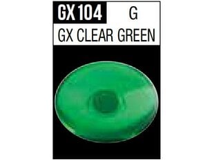 Akriliniai dažai Mr.Hobby - Mr.Metallic color GX serijos Clear Green, 18 ml, GX-104 kaina ir informacija | Piešimo, tapybos, lipdymo reikmenys | pigu.lt