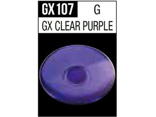 Akriliniai dažai Mr.Hobby - Mr.Metallic color GX serijos Clear Purple, 18 ml, GX-107 kaina ir informacija | Piešimo, tapybos, lipdymo reikmenys | pigu.lt