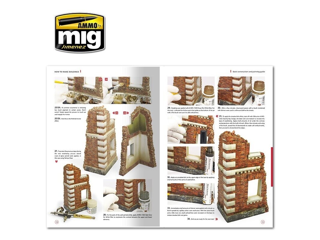 Ammo Mig - How to make buildings basic construction and painting guide 6135 цена и информация | Knygos paaugliams ir jaunimui | pigu.lt