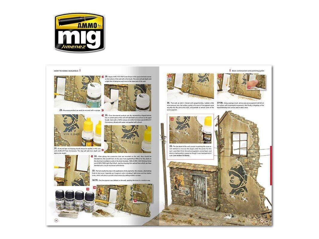 Ammo Mig - How to make buildings basic construction and painting guide 6135 цена и информация | Knygos paaugliams ir jaunimui | pigu.lt