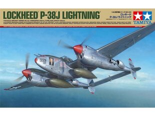 Konstruktorius Tamiya - Lockheed P-38J Lightning, 1/48, 61123 kaina ir informacija | Konstruktoriai ir kaladėlės | pigu.lt