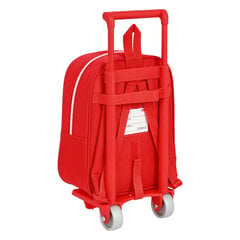 Школьный рюкзак с колесиками Sevilla Fútbol Club, красный (22 x 27 x 10 см) цена и информация | Школьные рюкзаки, спортивные сумки | pigu.lt
