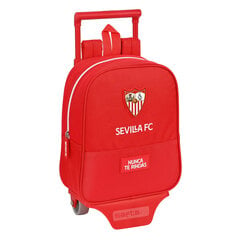Школьный рюкзак с колесиками Sevilla Fútbol Club, красный (22 x 27 x 10 см) цена и информация | Школьные рюкзаки, спортивные сумки | pigu.lt