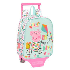 Школьный рюкзак с колесиками Peppa Pig Cosy corner, светло-синий (22 x 28 x 10 см) цена и информация | Школьные рюкзаки, спортивные сумки | pigu.lt