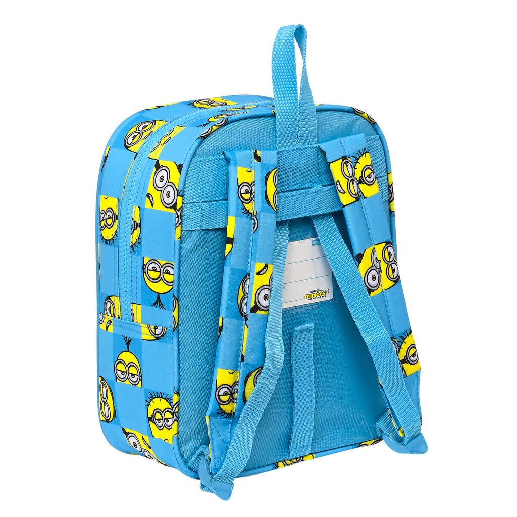 Mokyklinis krepšys Minions Minionstatic Mėlyna (22 x 27 x 10 cm) цена и информация | Kuprinės mokyklai, sportiniai maišeliai | pigu.lt