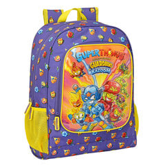 Школьный рюкзак SuperThings Guardians of Kazoom, фиолетовый / жёлтый (32 x 42 x 14 см) цена и информация | Школьные рюкзаки, спортивные сумки | pigu.lt