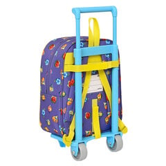 Школьный рюкзак с колесиками SuperThings Guardians of Kazoom, фиолетовый / жёлтый, 22 x 28 x 10 см цена и информация | Школьные рюкзаки, спортивные сумки | pigu.lt