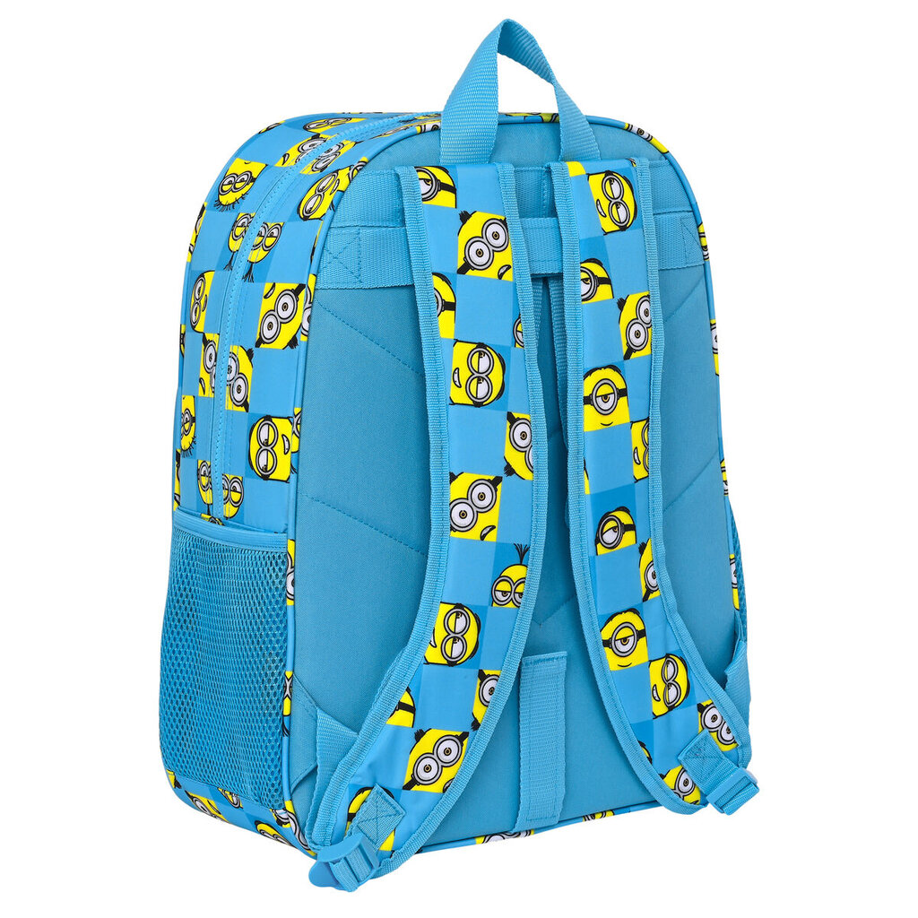 Mokyklinis krepšys Minions Minionstatic Mėlyna (33 x 42 x 14 cm) kaina ir informacija | Kuprinės mokyklai, sportiniai maišeliai | pigu.lt