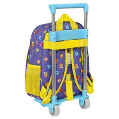 Школьный рюкзак с колесиками SuperThings Guardians of Kazoom, фиолетовый / жёлтый, 27 x 33 x 10 см цена и информация | Школьные рюкзаки, спортивные сумки | pigu.lt