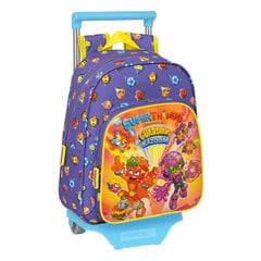 Школьный рюкзак с колесиками SuperThings Guardians of Kazoom, фиолетовый / жёлтый, 27 x 33 x 10 см цена и информация | Школьные рюкзаки, спортивные сумки | pigu.lt