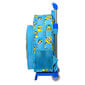 Mokyklinė kuprinė su ratukais Minions Minionstatic Mėlyna (26 x 34 x 11 cm) kaina ir informacija | Kuprinės mokyklai, sportiniai maišeliai | pigu.lt