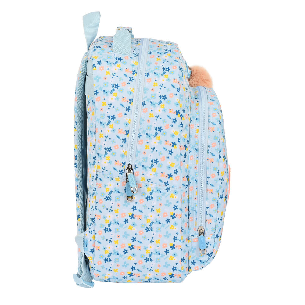 Mokyklinis krepšys Moos Lovely Šviesiai mėlyna (32 x 42 x 15 cm) цена и информация | Kuprinės mokyklai, sportiniai maišeliai | pigu.lt
