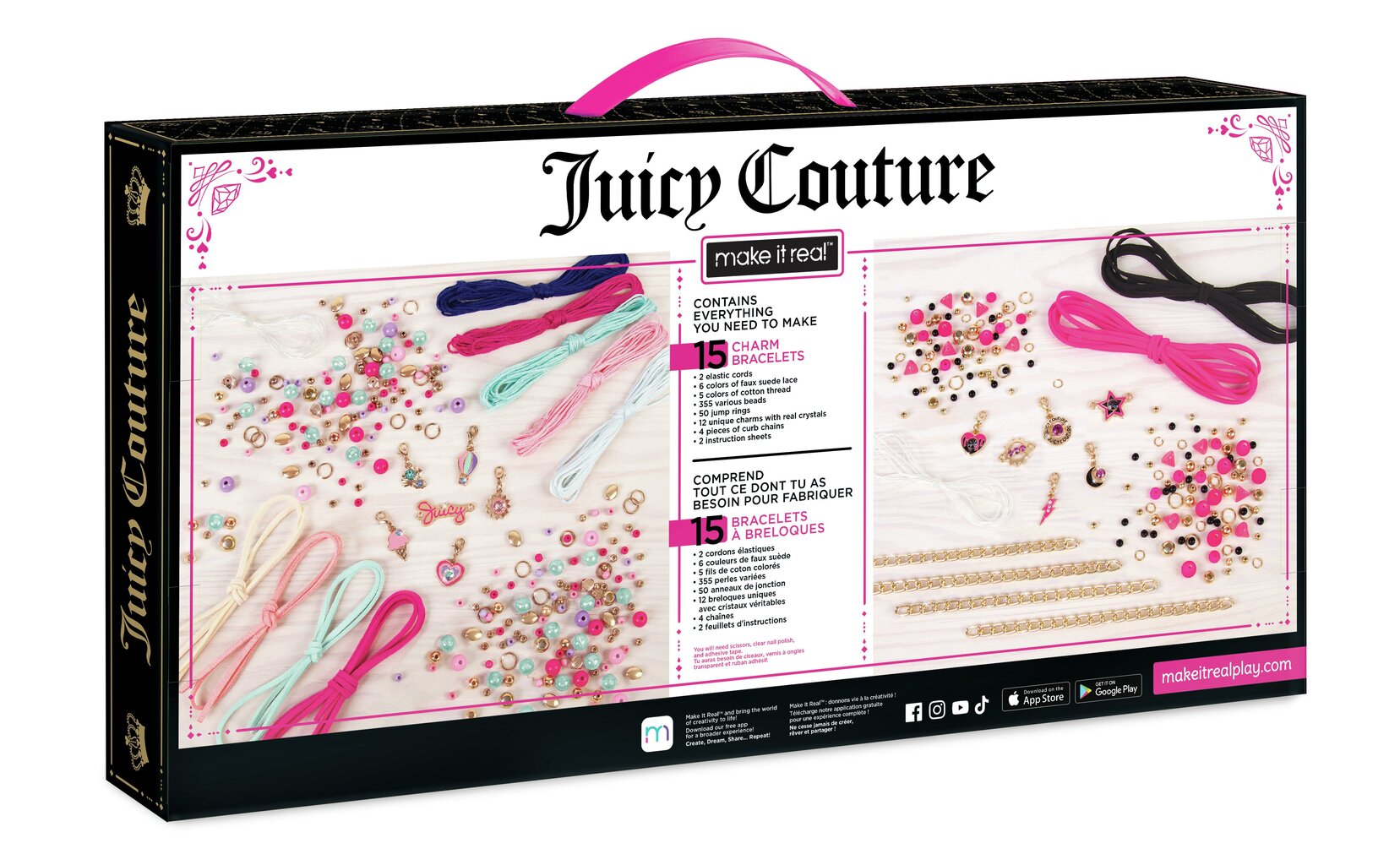 Papuošalų gaminimo rinkinys 2 in 1 Make It Real Juicy Couture kaina ir informacija | Žaislai mergaitėms | pigu.lt