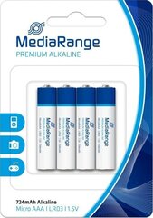 Батарейки AAA LR03 1.5V ALKALINE MRBAT101 MEDIARANGE цена и информация | Батарейки | pigu.lt