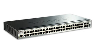 Сетевой коммутатор D-Link DGS-1510-52X/E Управляемый L3 Gigabit Ethernet (10/100/1000) 1U Черный цена и информация | Коммутаторы (Switch) | pigu.lt