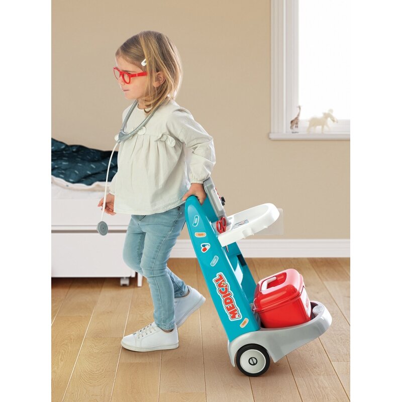 Elektroninis medicininis vežimėlis - Smoby, 16 elementų kaina ir informacija | Žaislai mergaitėms | pigu.lt