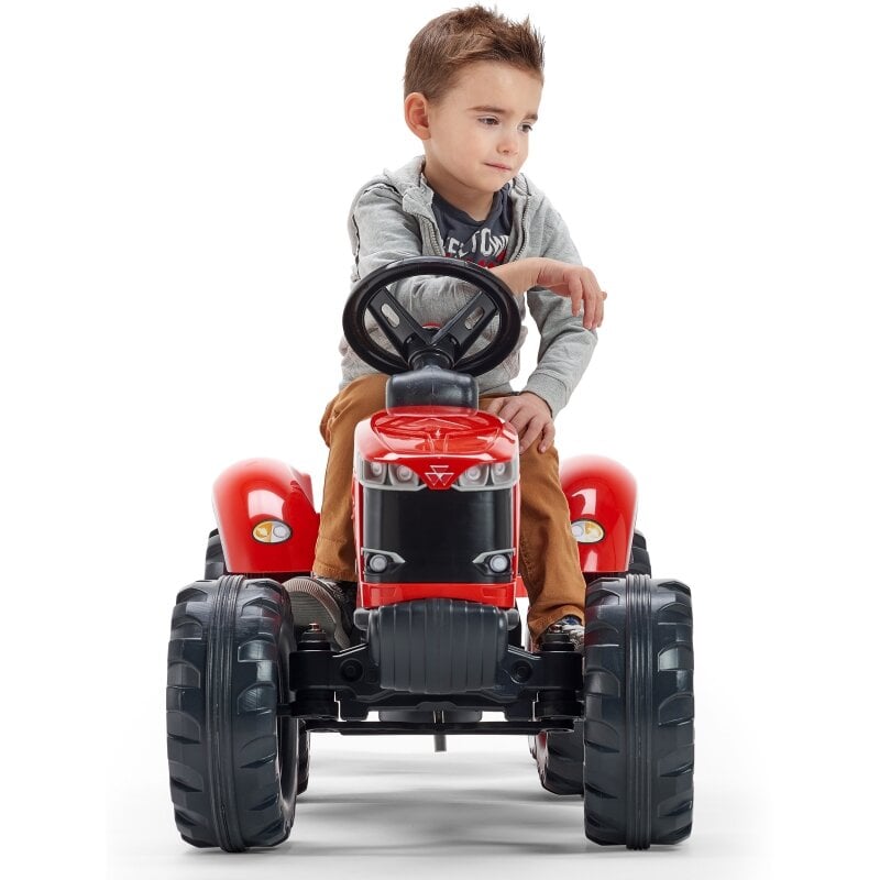 Minamas traktorius su priekaba, raudonas kaina ir informacija | Žaislai berniukams | pigu.lt
