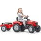 Minamas traktorius su priekaba, raudonas kaina ir informacija | Žaislai berniukams | pigu.lt
