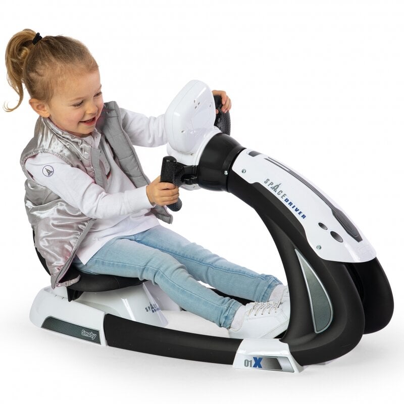 Vaikiškas vairavimo simuliatorius Smoby, baltas kaina ir informacija | Lavinamieji žaislai | pigu.lt